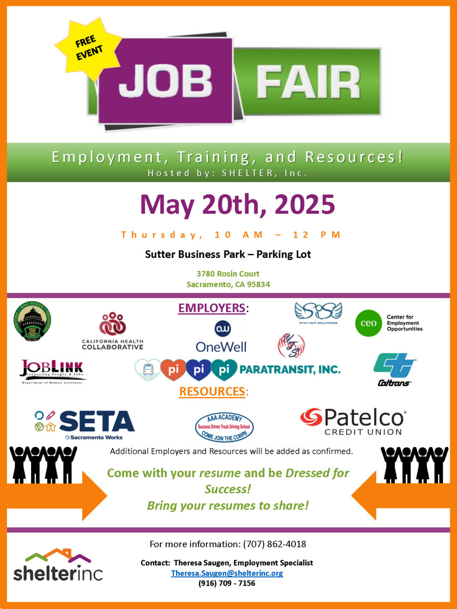 Shelter Inc Job Fair